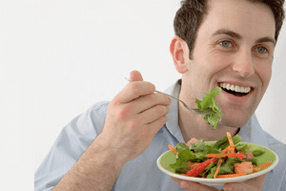 вживання овочевого салату під час лікування простатиту
