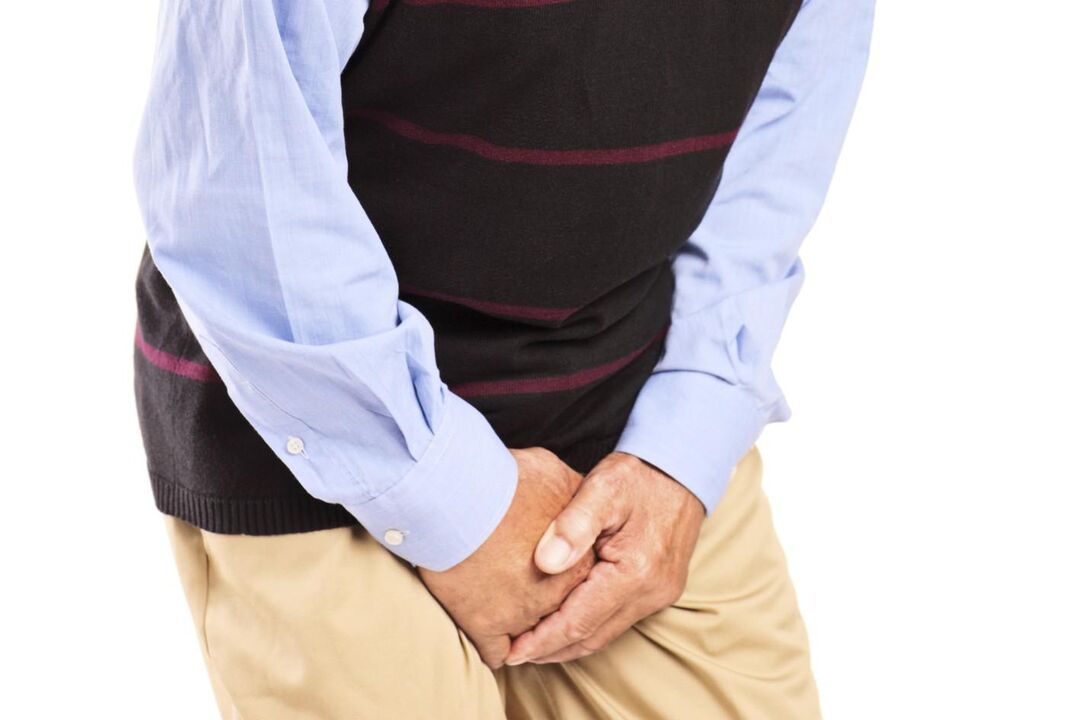 Чоловіків із застійним простатитом турбує ниючий або різкий біль у ділянці паху
